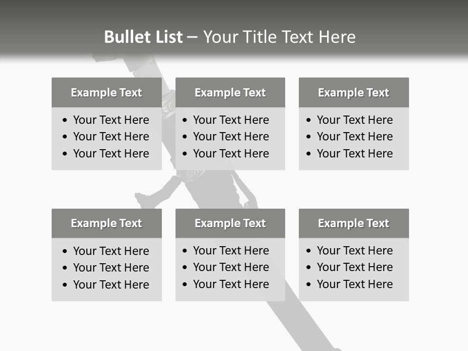 Curve Karate Isolated PowerPoint Template