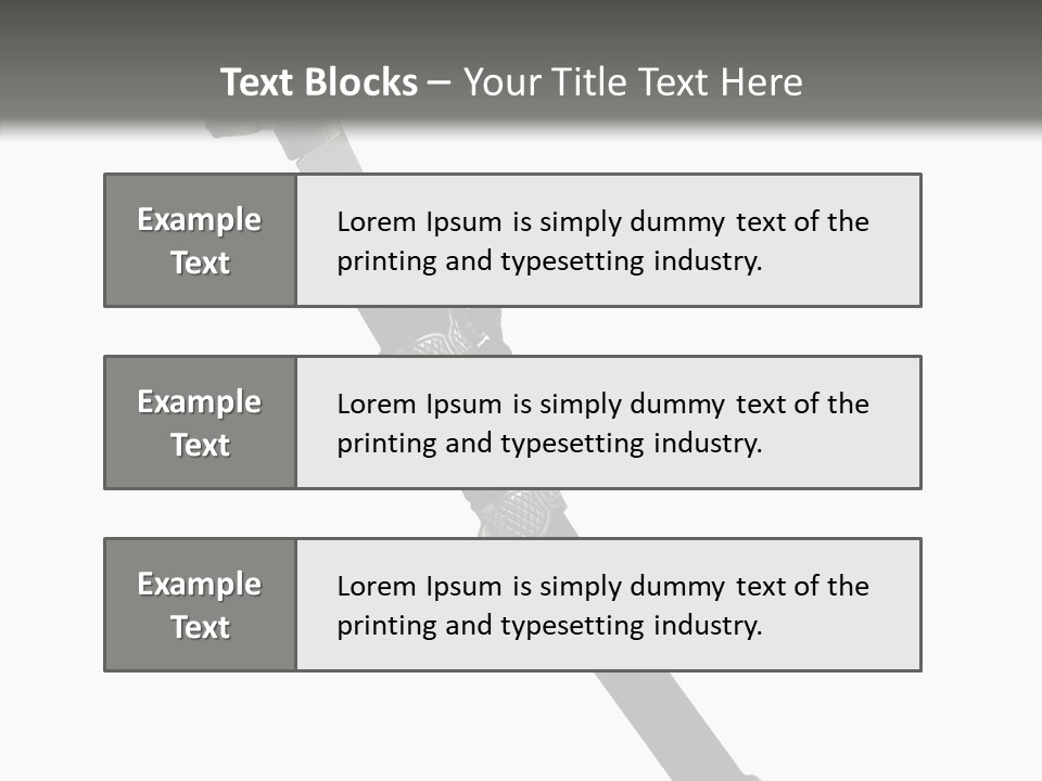 Curve Karate Isolated PowerPoint Template
