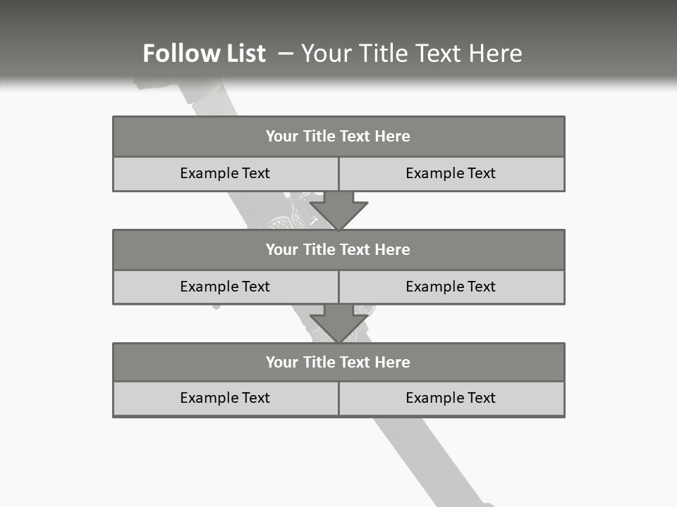 Curve Karate Isolated PowerPoint Template