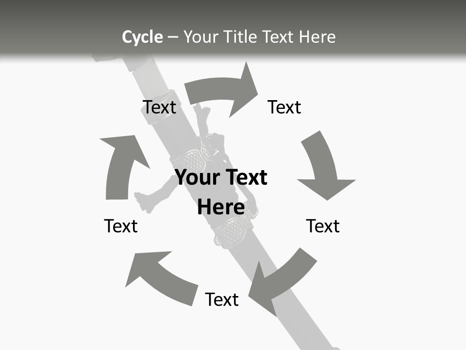 Curve Karate Isolated PowerPoint Template