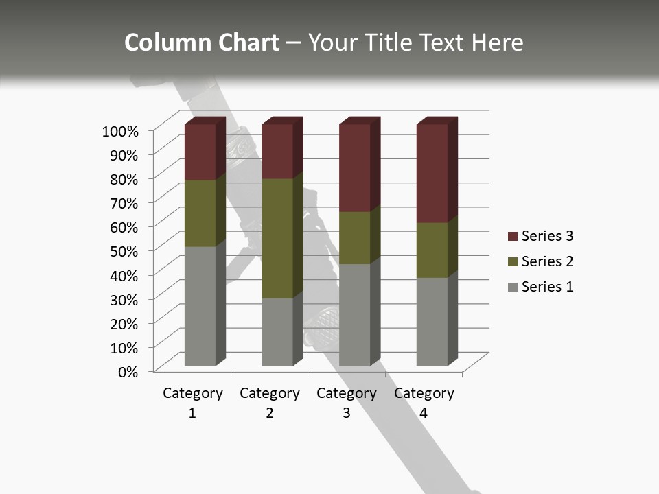 Curve Karate Isolated PowerPoint Template