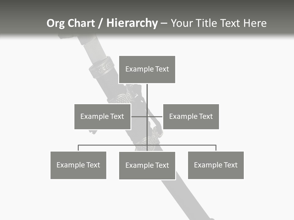 Curve Karate Isolated PowerPoint Template