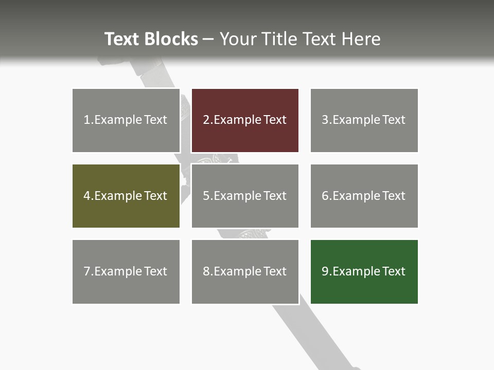 Curve Karate Isolated PowerPoint Template