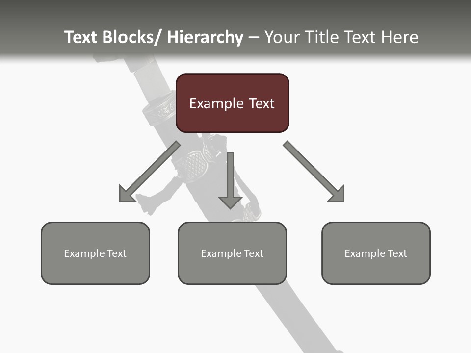 Curve Karate Isolated PowerPoint Template