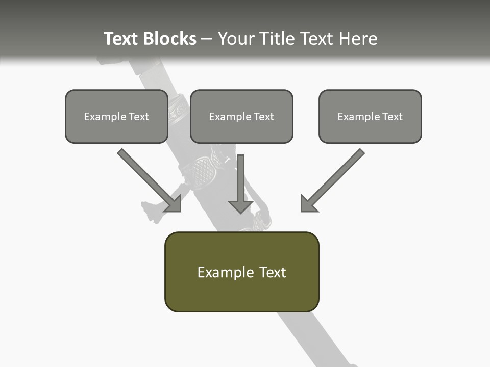 Curve Karate Isolated PowerPoint Template
