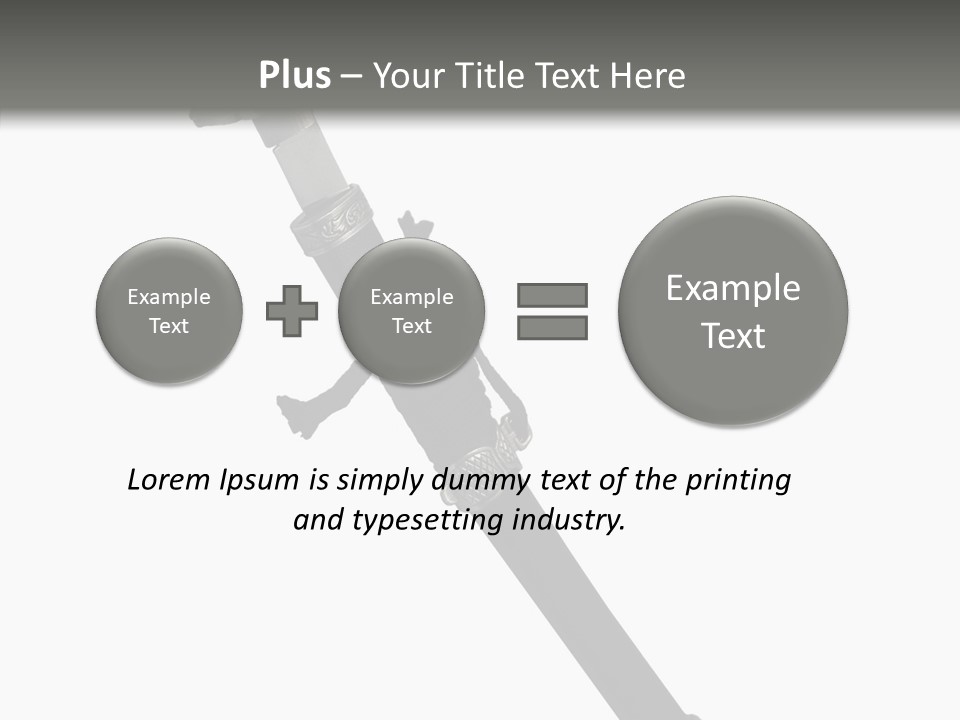 Curve Karate Isolated PowerPoint Template
