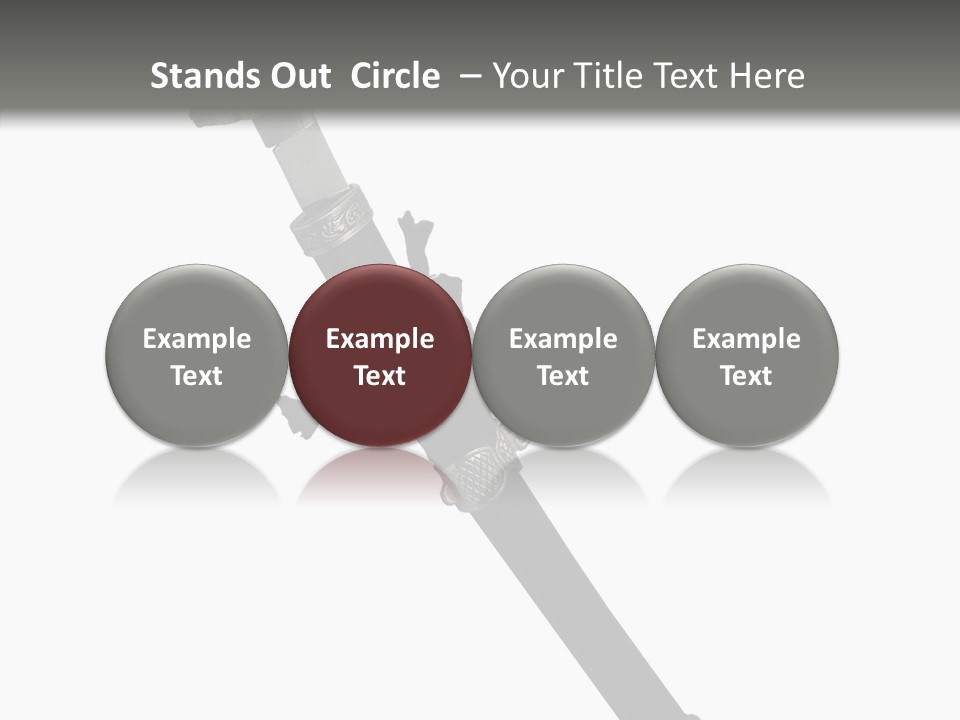 Curve Karate Isolated PowerPoint Template