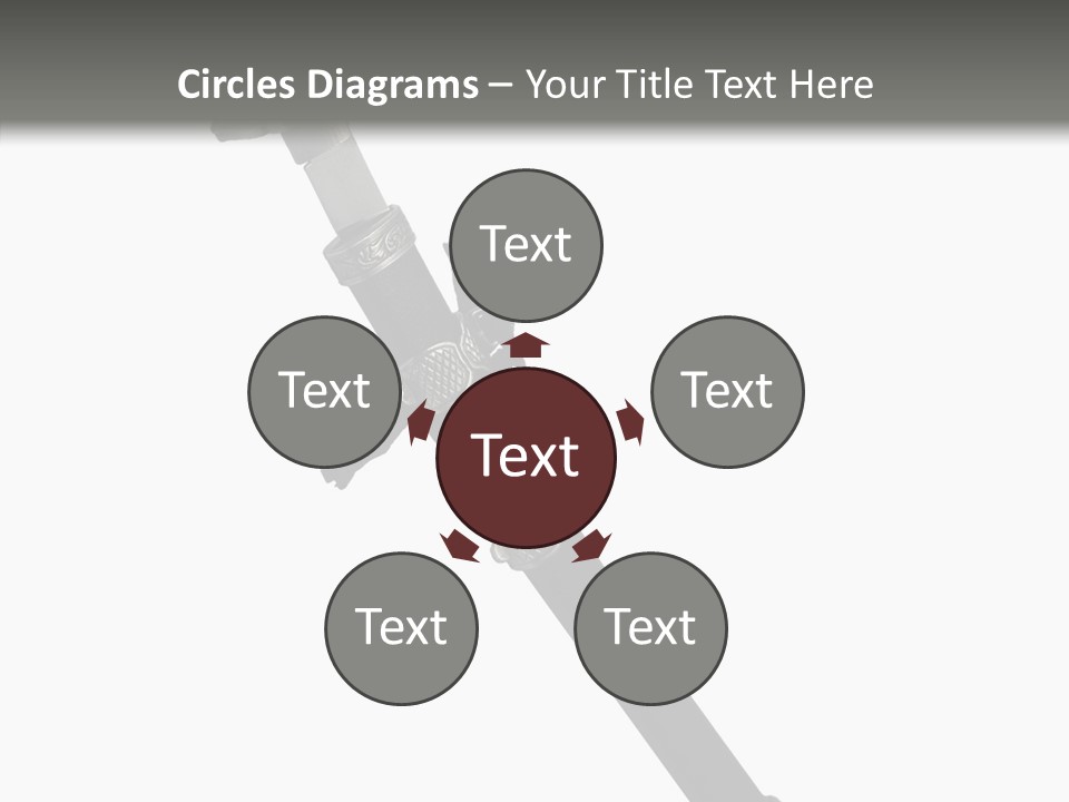 Curve Karate Isolated PowerPoint Template