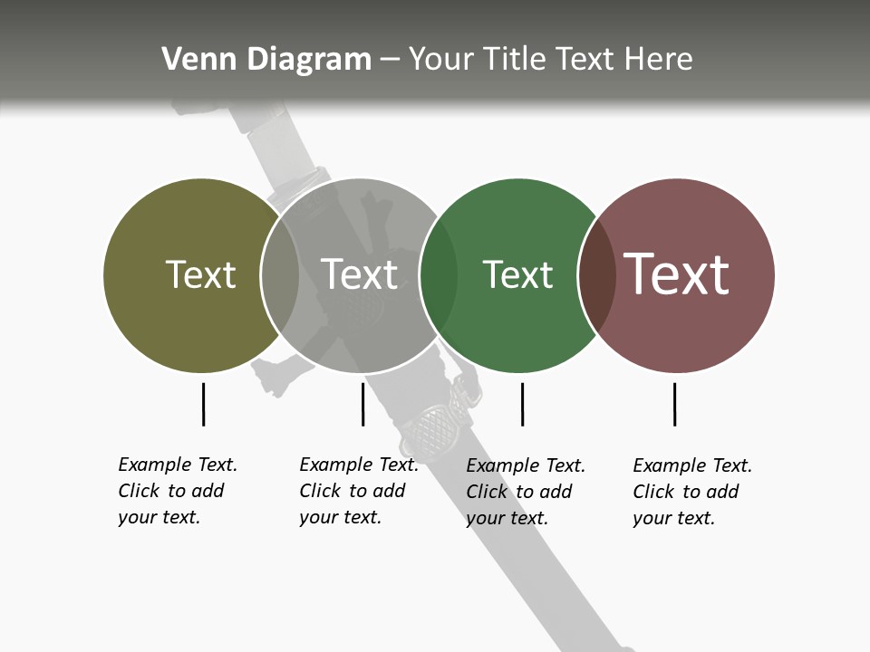 Curve Karate Isolated PowerPoint Template