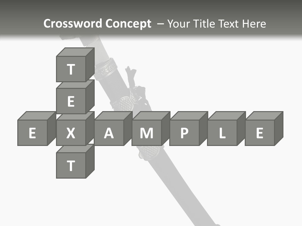 Curve Karate Isolated PowerPoint Template
