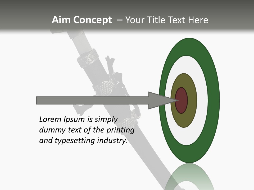 Curve Karate Isolated PowerPoint Template