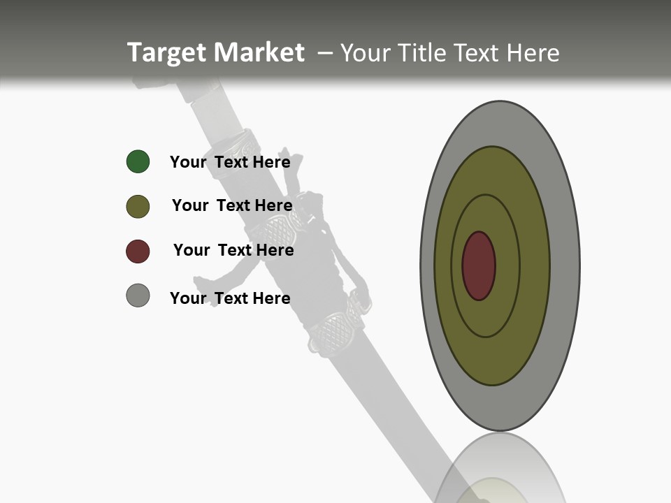 Curve Karate Isolated PowerPoint Template