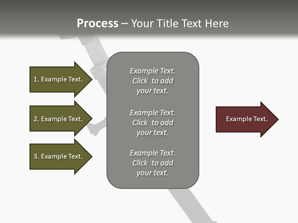 Curve Karate Isolated PowerPoint Template