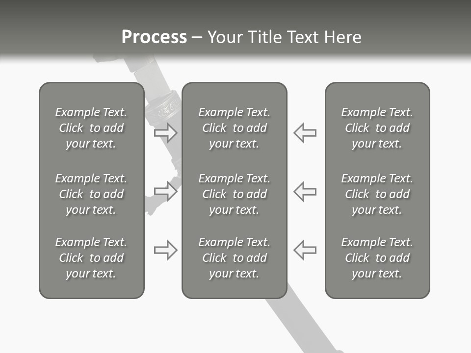 Curve Karate Isolated PowerPoint Template