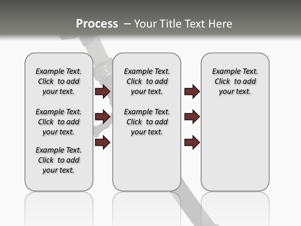 Curve Karate Isolated PowerPoint Template