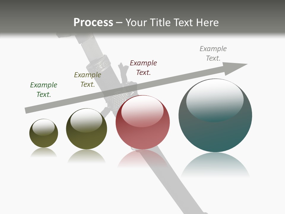 Curve Karate Isolated PowerPoint Template