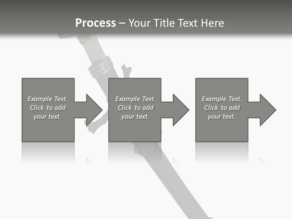 Curve Karate Isolated PowerPoint Template