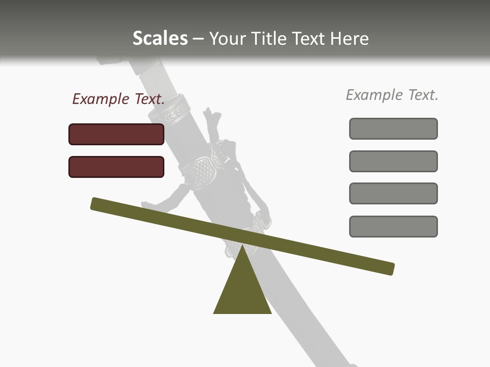 Curve Karate Isolated PowerPoint Template