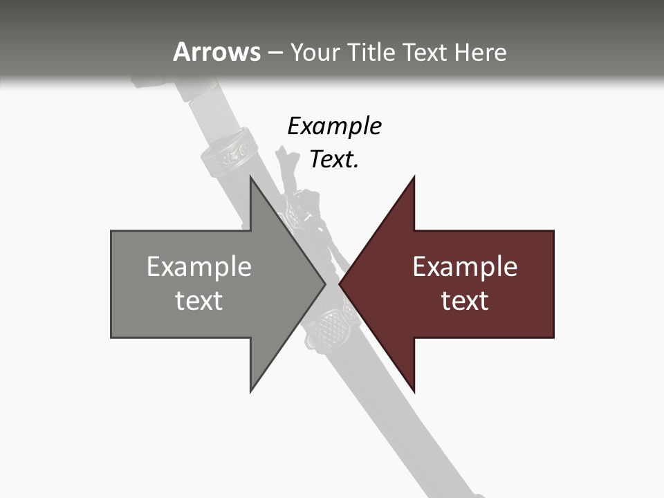 Curve Karate Isolated PowerPoint Template