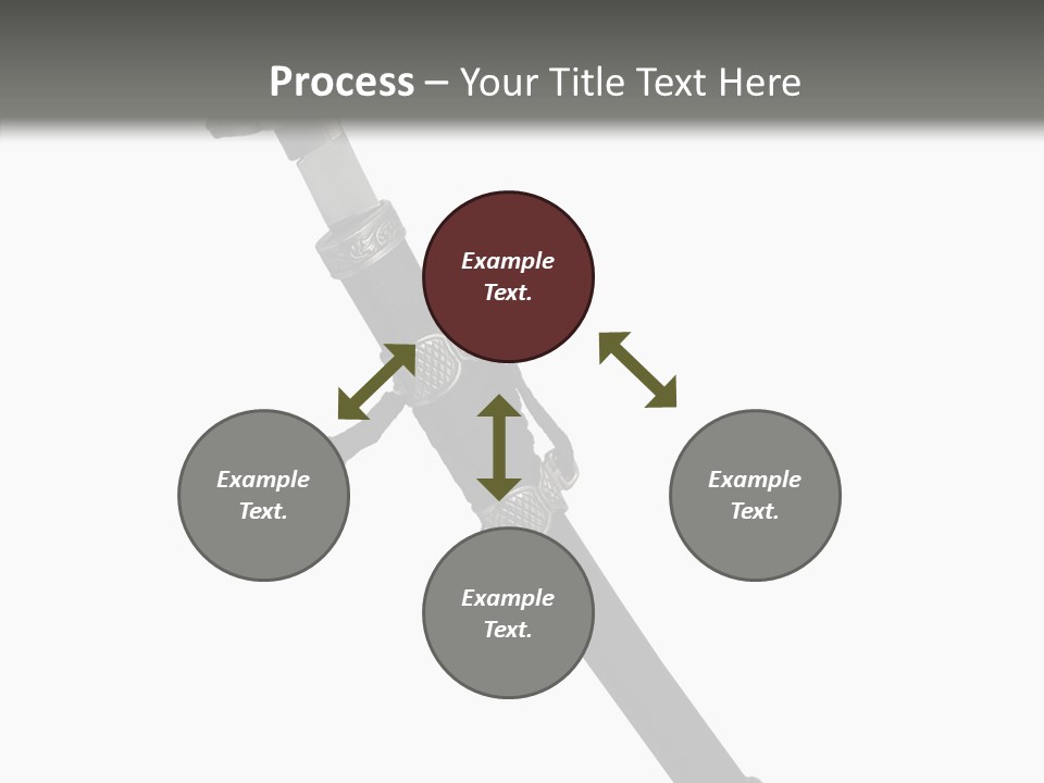 Curve Karate Isolated PowerPoint Template