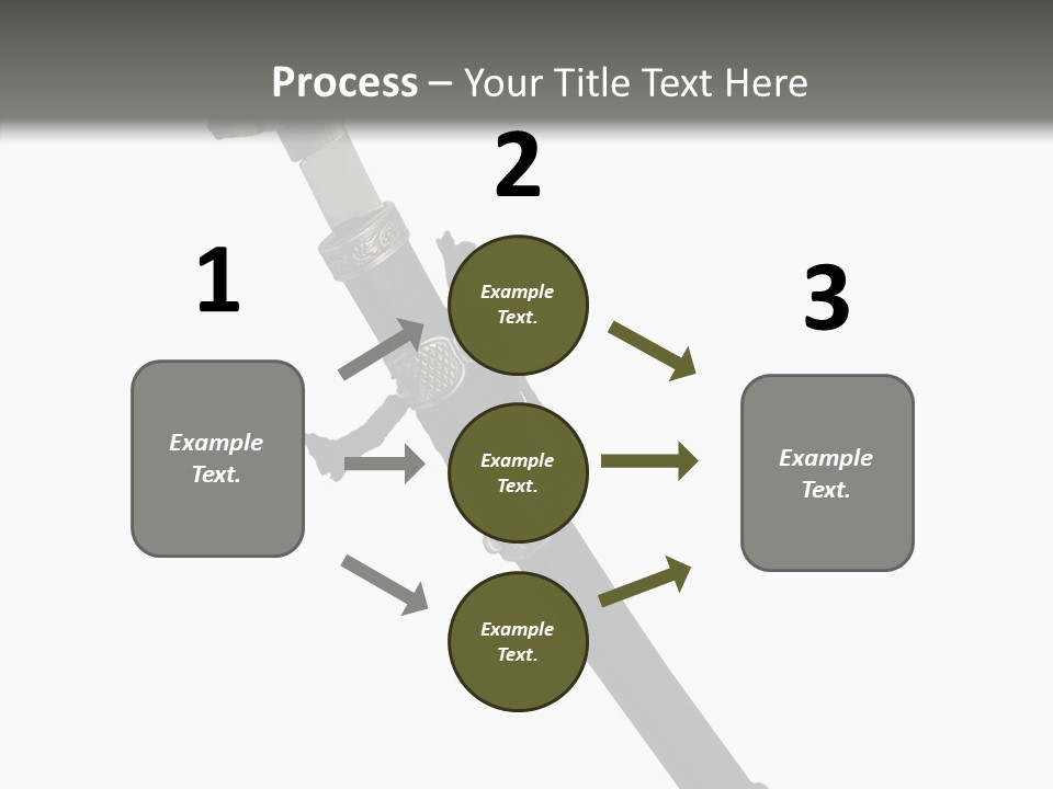 Curve Karate Isolated PowerPoint Template