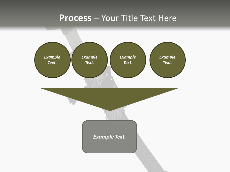 Curve Karate Isolated PowerPoint Template
