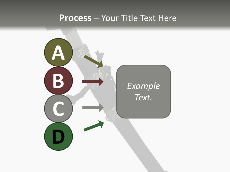 Curve Karate Isolated PowerPoint Template