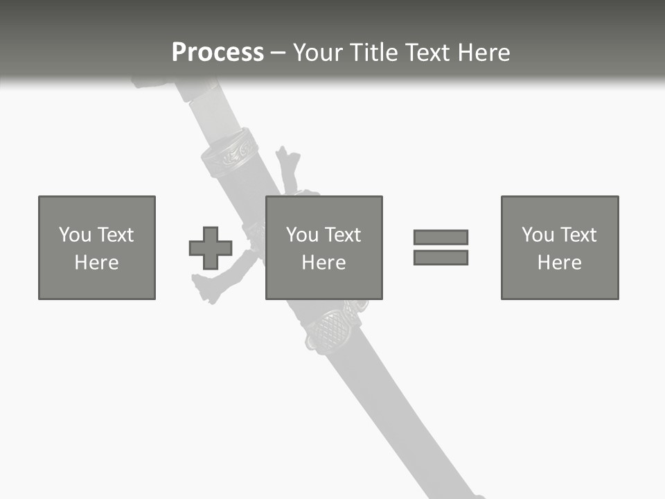 Curve Karate Isolated PowerPoint Template