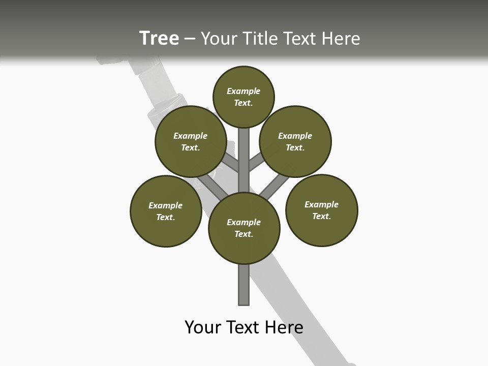 Curve Karate Isolated PowerPoint Template