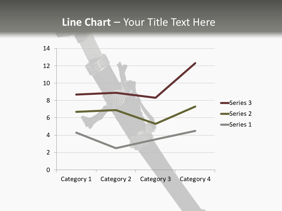 Curve Karate Isolated PowerPoint Template