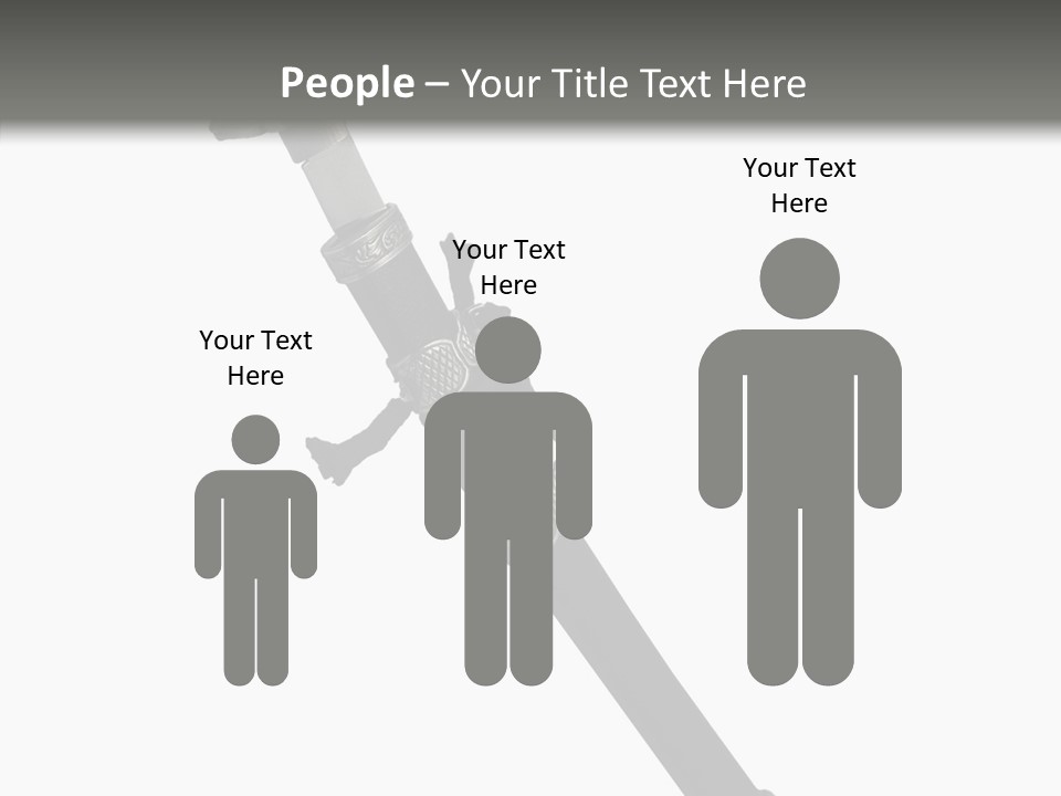 Curve Karate Isolated PowerPoint Template