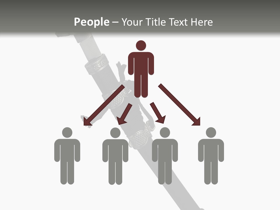 Curve Karate Isolated PowerPoint Template