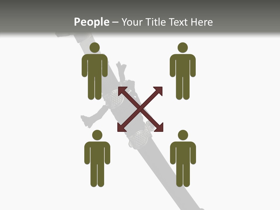 Curve Karate Isolated PowerPoint Template