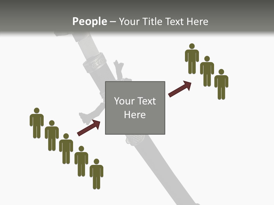 Curve Karate Isolated PowerPoint Template