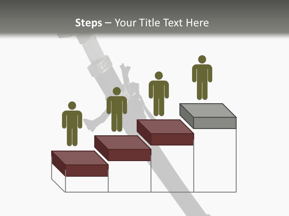 Curve Karate Isolated PowerPoint Template