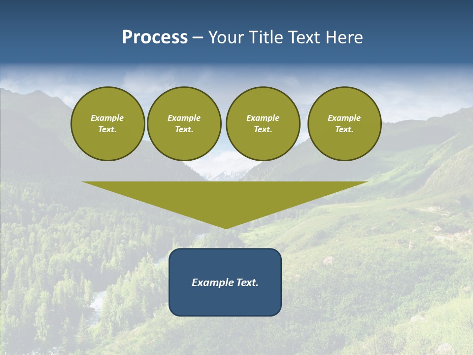 Blue Summer Sunshine PowerPoint Template