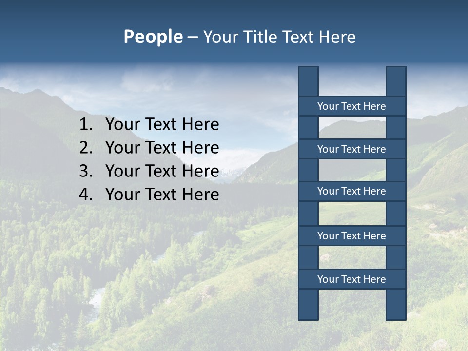 Blue Summer Sunshine PowerPoint Template