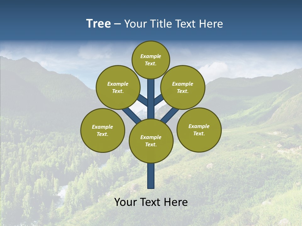 Blue Summer Sunshine PowerPoint Template