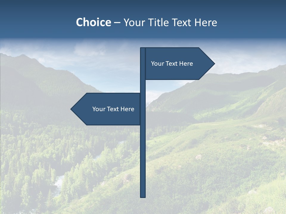 Blue Summer Sunshine PowerPoint Template