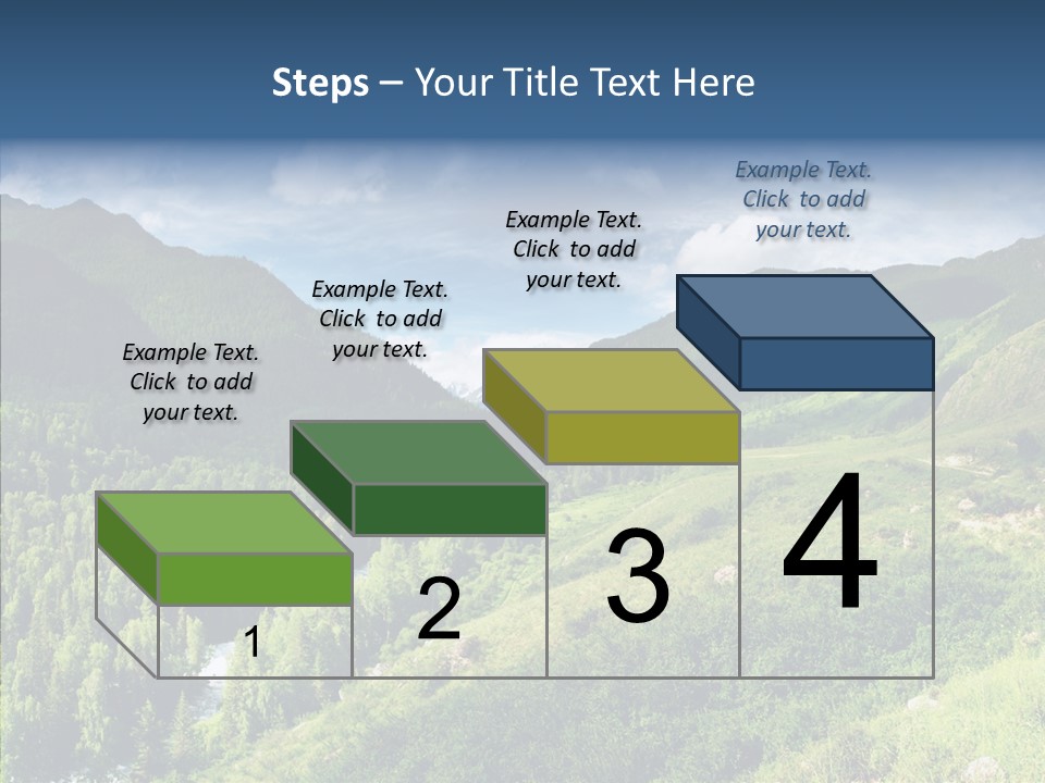 Blue Summer Sunshine PowerPoint Template