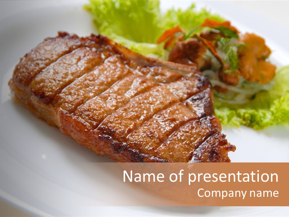 Restaurant Color Protein PowerPoint Template