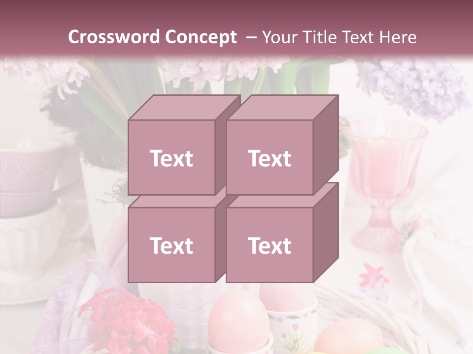 Natural Moss Table PowerPoint Template