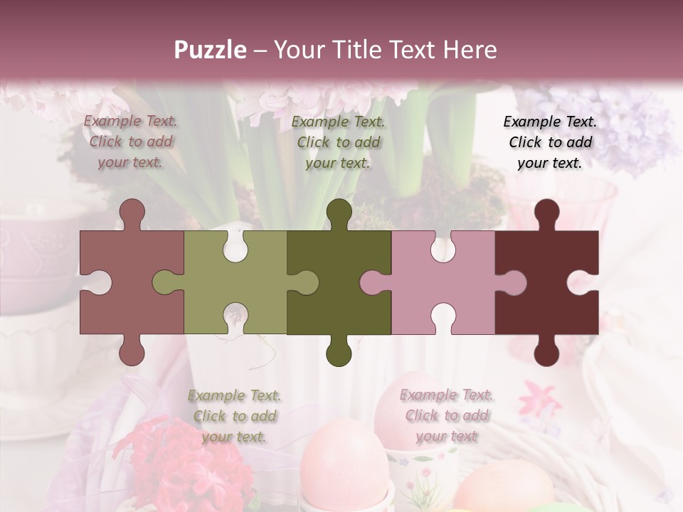 Natural Moss Table PowerPoint Template