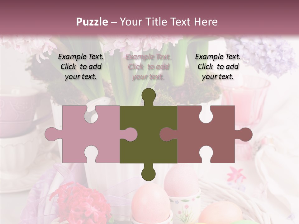 Natural Moss Table PowerPoint Template