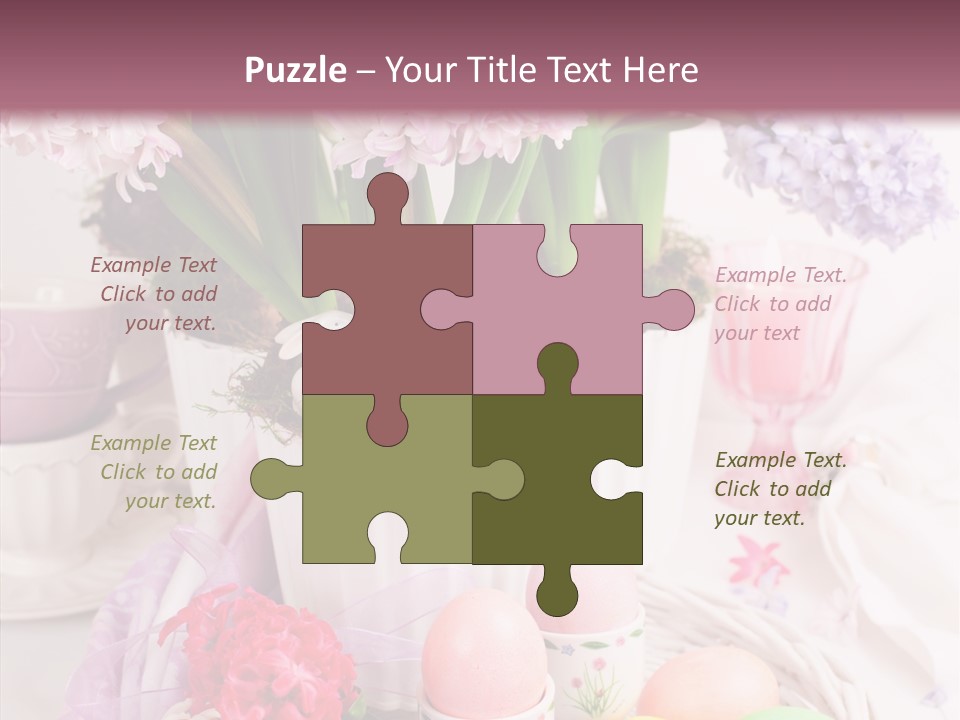 Natural Moss Table PowerPoint Template