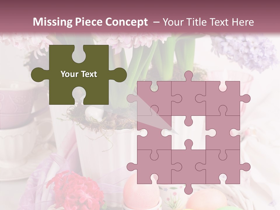 Natural Moss Table PowerPoint Template