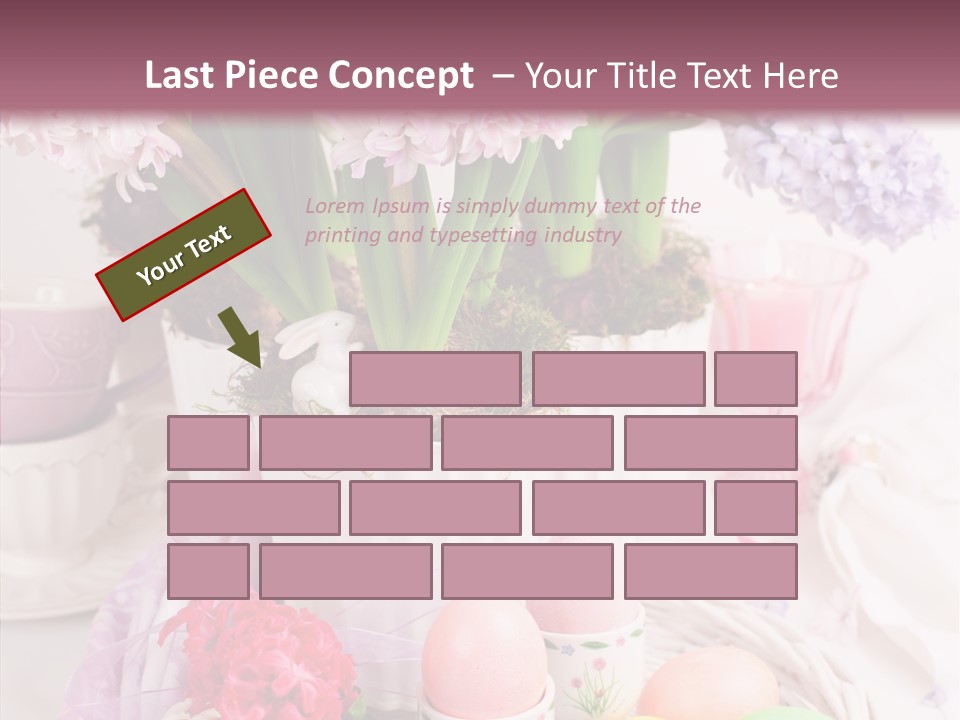 Natural Moss Table PowerPoint Template