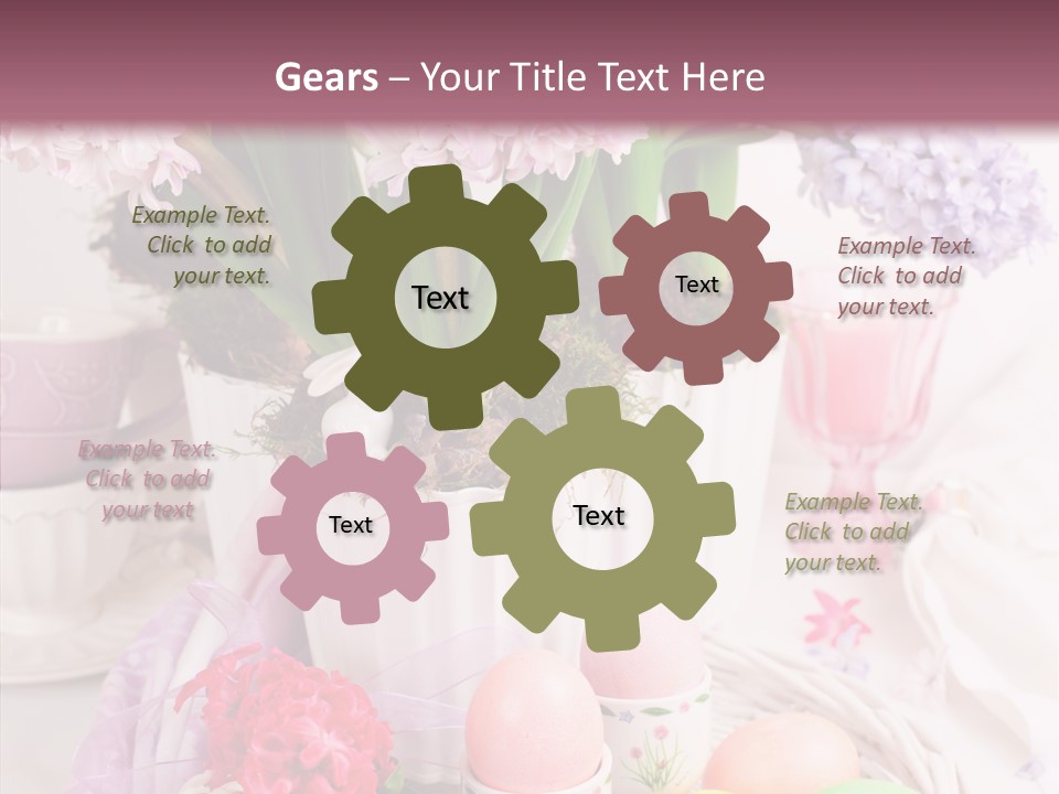 Natural Moss Table PowerPoint Template