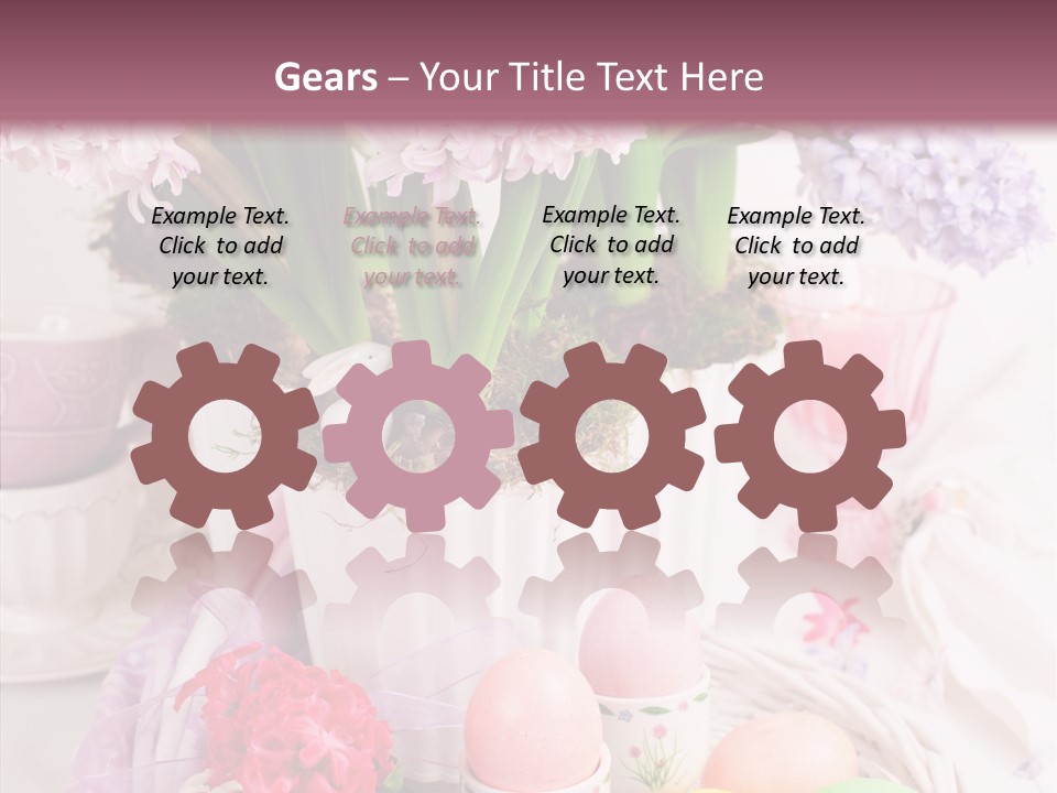 Natural Moss Table PowerPoint Template