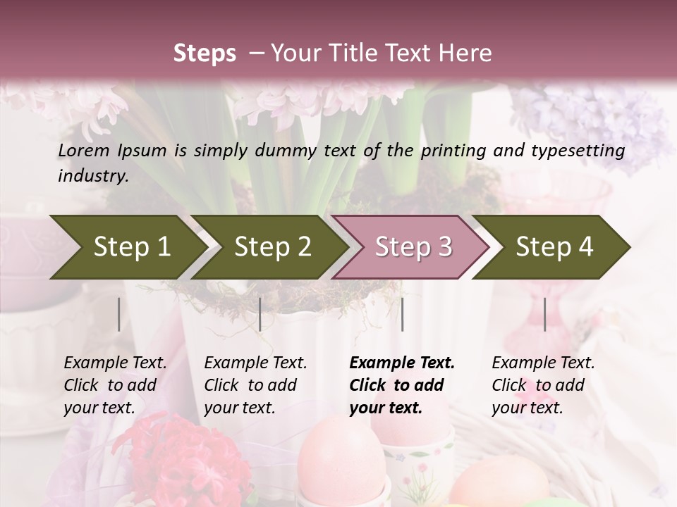 Natural Moss Table PowerPoint Template